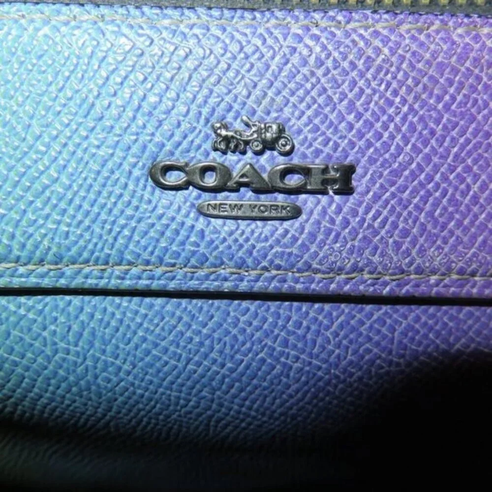 Coach Mini Bennett Cross grain leather Crossbody in Gradient Ombre Dégradé 91456